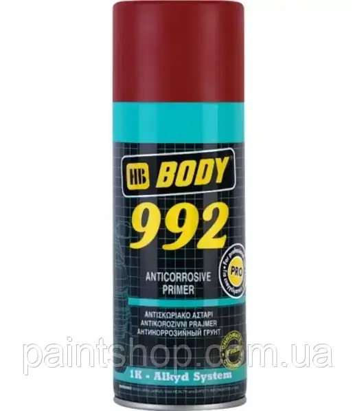 Грунт антикорозійний HB Body Spray 992 Коричневий 400 мл, фото 1