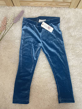 Дитячі лосини для дівчинки оксамитові Gymboree на 2 роки зріст 84-91см смарагдові