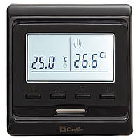 Терморегулятор програмний для теплої підлоги Castle E51 Black