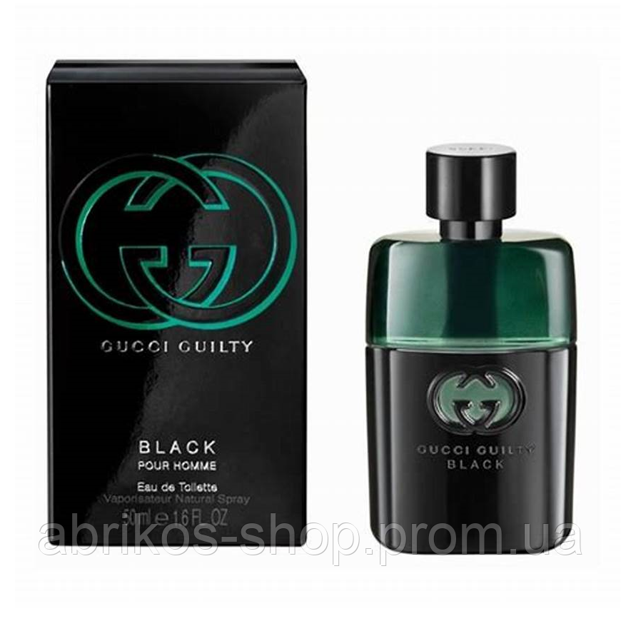 Gucci Guilty Black Pour Homme Гуччі Гілті Блек 50 мл. Оригінал, фото 1
