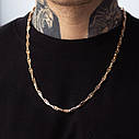 Чоловічий золотий ланцюжок ланцюгів Zipexpert ZIPEXPERT, фото 4