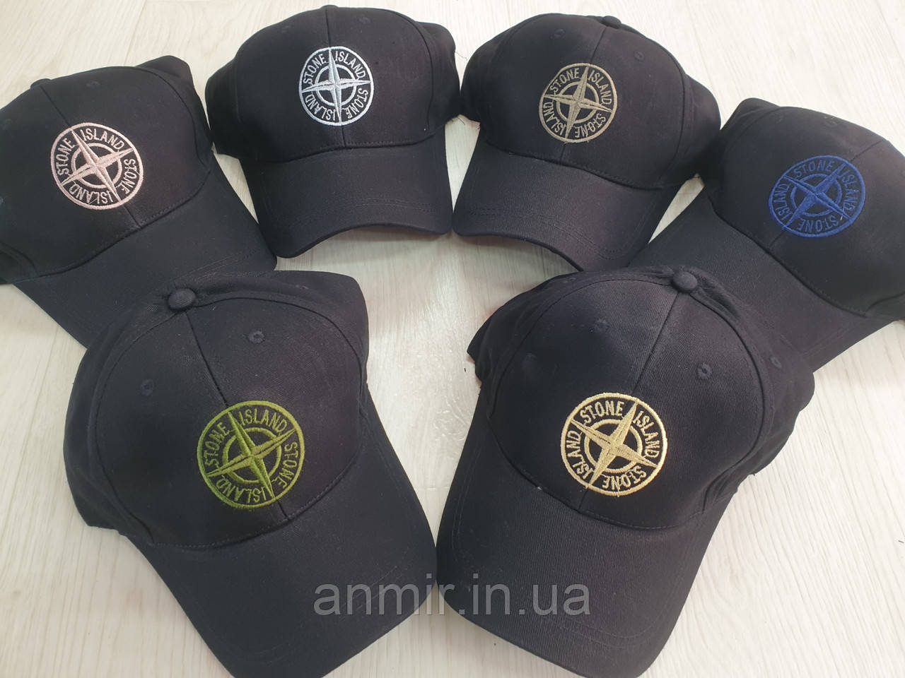 Кепка чоловіча STONE ISLAND котон 56-58, кольору міксом