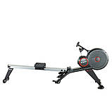 Веслувальний тренажер магнітний inSPORTline Rivu чорно-сірий, фото 2