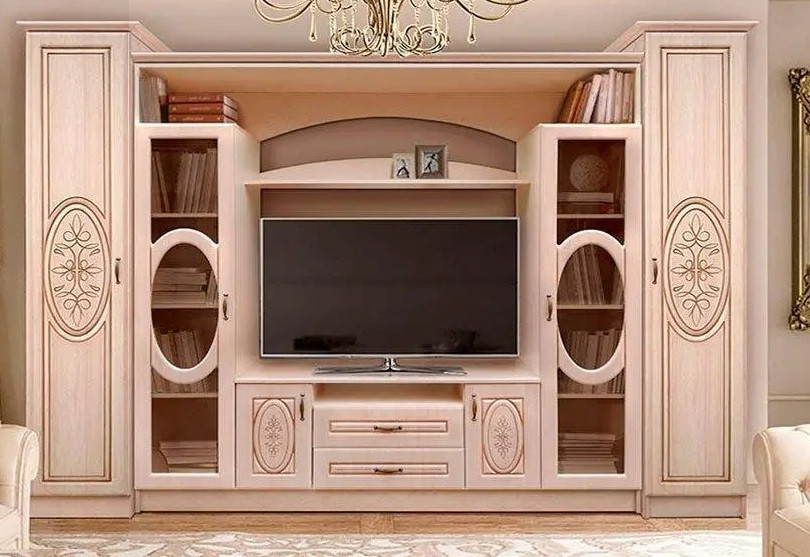 Стінка у вітальню Василіса береза 280см (Мастер Форм), фото 1