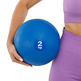 Слембол м'яч набивний для кросфіту і фітнесу Slam Ball Record (вага 2 кг) FI-5165-2, фото 5
