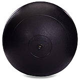 Слембол м'яч набивний для кросфіту та фітнесу Slam Ball Zelart Чорний (вага 12 кг) FI-2672-12, фото 5