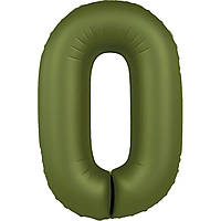 Фольгована цифра Slim Flexmetal Оливка Matte Olive Green 0 40" (100см) в упаковці