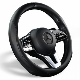 Чохол на кермо розмір M, чорний з чорною вставкою, модель Torsion, виробник CarFashion