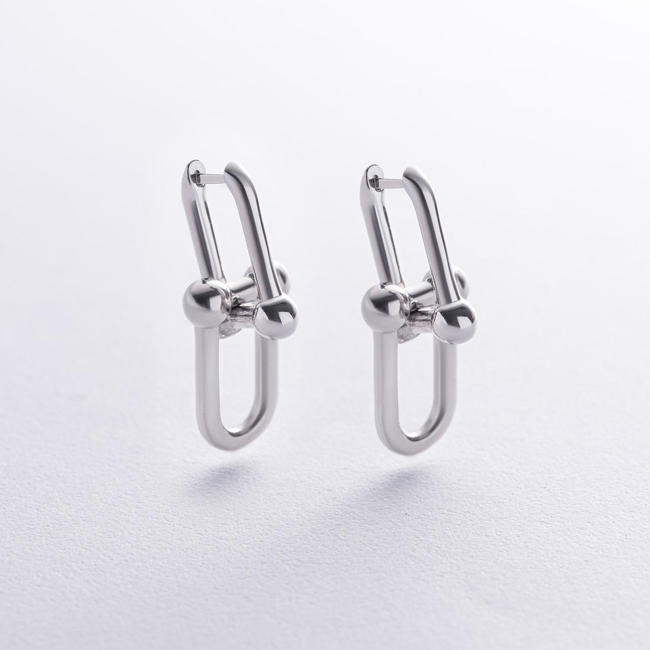 Срібні сережки "Фантазія" 123130 Zipexpert, фото 1