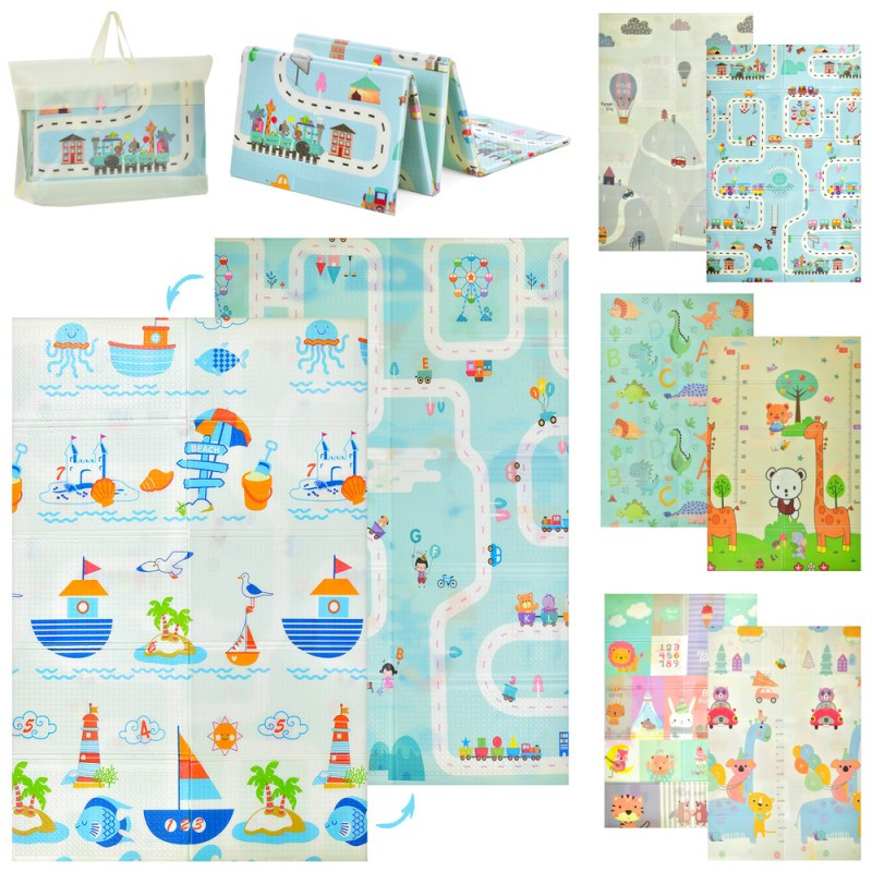 Килимок-мат MR 1316-2, 120-180 см, 8 мм, XPE, двосторонній, фото 1