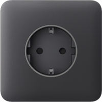 SoloCover (basic) [type F] graphite Передня панель для вбудованої розетки
