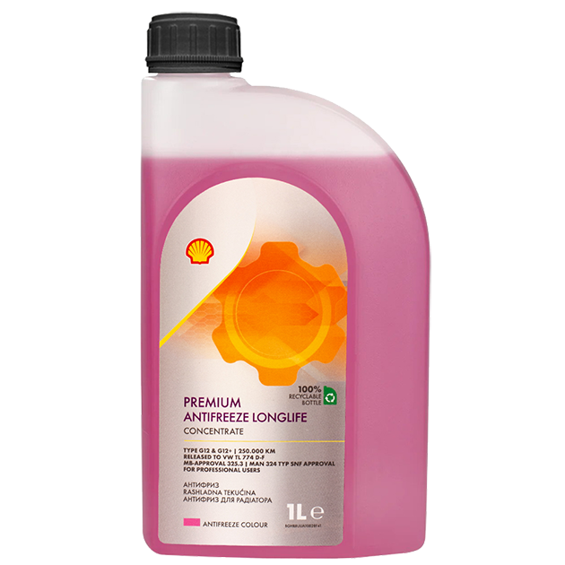 Антифриз Shell Premium Antifreeze Longlife 774 D-F (G12+) Concentrate 1 л