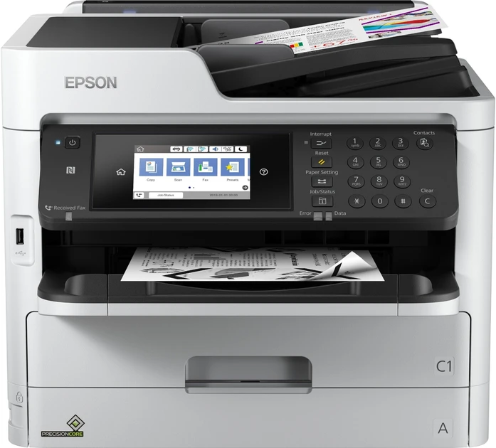 Б/В Струменевий принтер БФП Epson WorkForce WF-M5799DWF Black