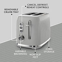 Тостер Breville Bold на 2 скибочки з високим підйомом і широкими відділеннями, фото 5
