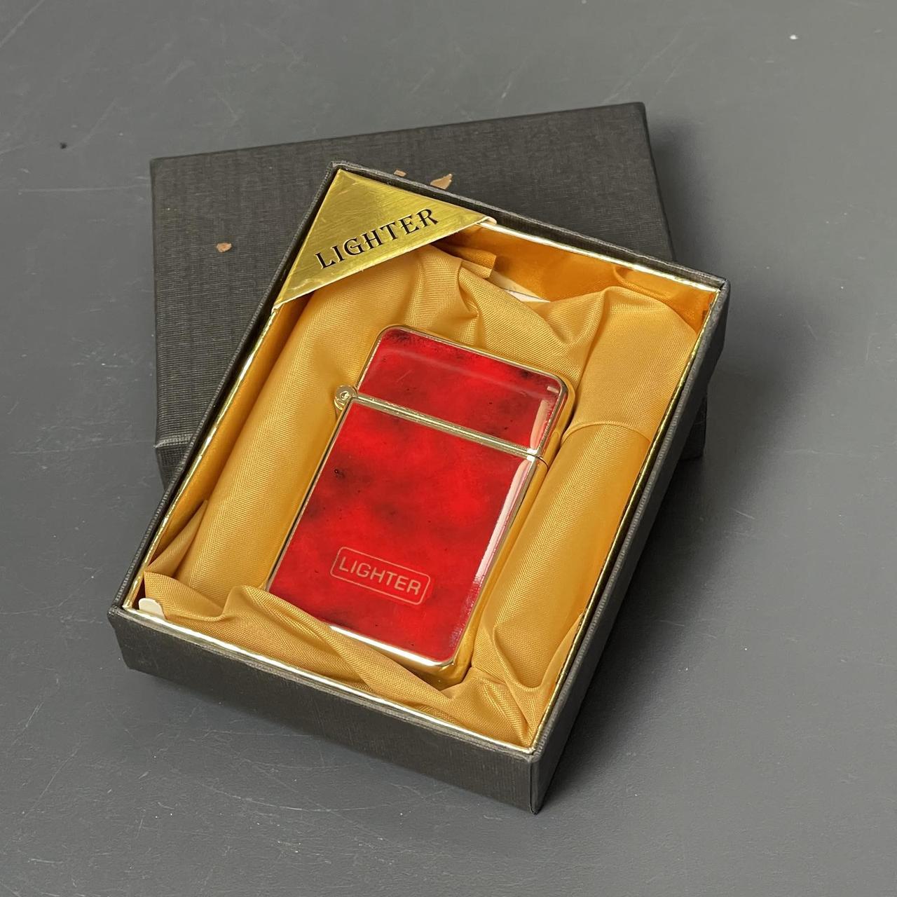 Запальничка подарункова газова "Lighter", червона 1162, фото 1