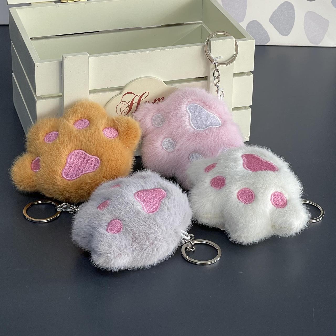 Брелок - пушок "Лапка", мала, мікс, Брелок "Пушок", фото 1