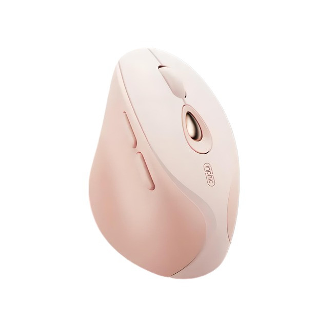 Миша INPHIC DR801 бездротова Bluetooth + USB 2.4ГГц і 2400 DPI, milk tea + фірмовий килимок