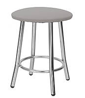 Табурет кухонний Teddy chrome екошкіра V-28 сіра (Новий Стиль ТМ)