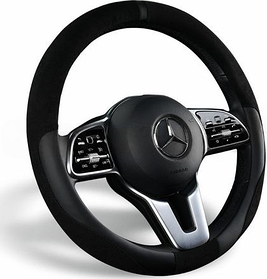 Чохол на кермо розмір M, чорний, модель TAG, виробник CarFashion