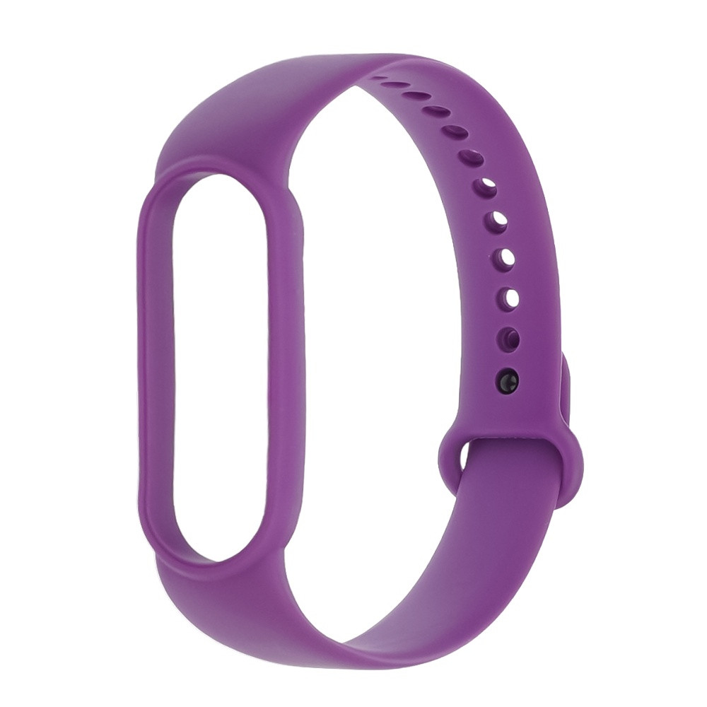 Ремінець силіконовий для Xiaomi Mi Band 5/6 кольорів 25 світло-фіолетовий