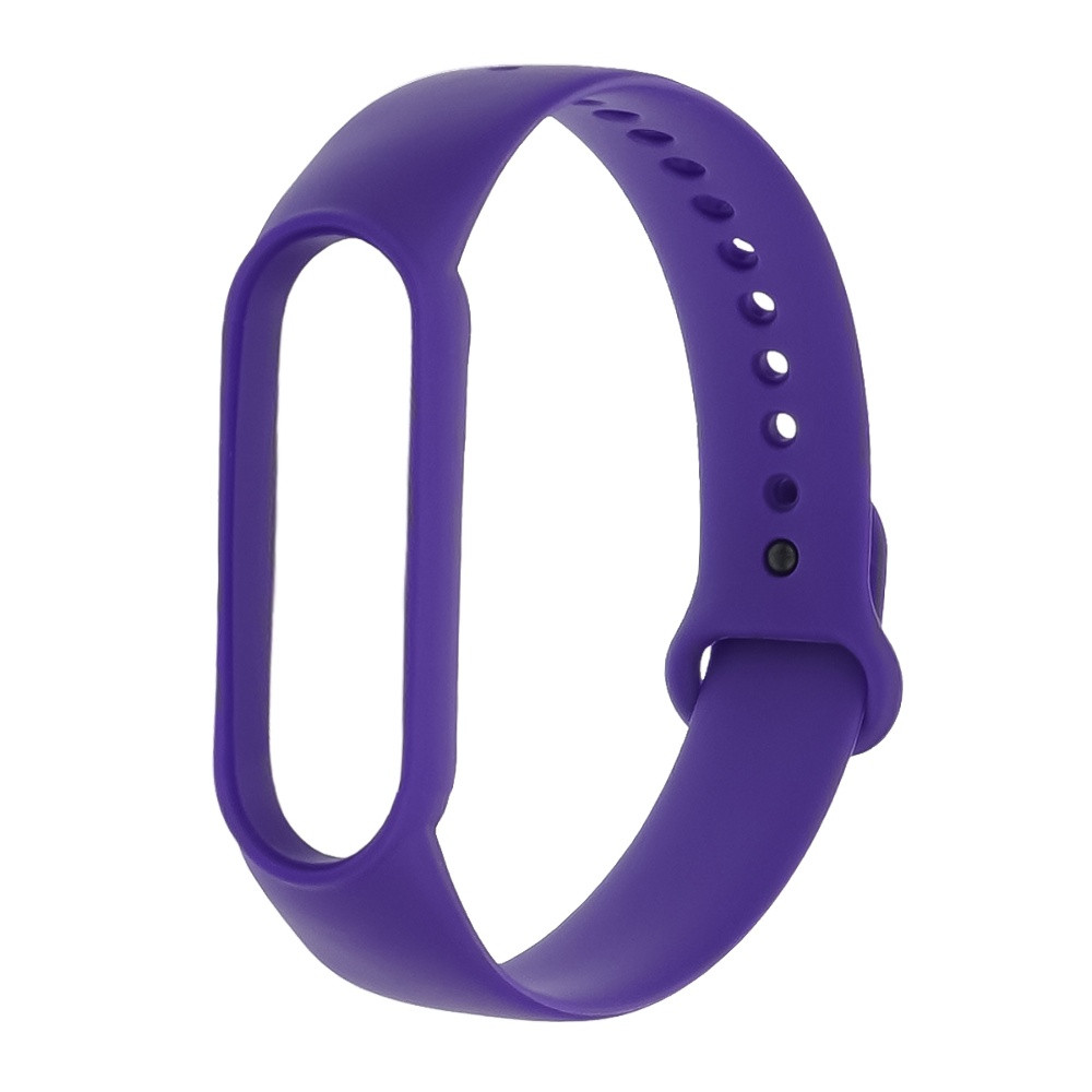 Ремінець силіконовий для Xiaomi Mi Band 5/6 колір 26 темно-фіолетовий