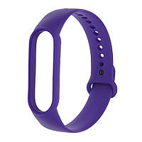 Ремінець силіконовий для Xiaomi Mi Band 5/6 колір 26 темно-фіолетовий