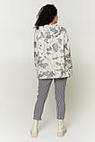Стильна жіноча  демісезонна коротка вітровка принтована ''Сірена', фото 5