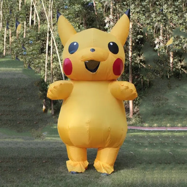 Надувний костюм Пікачу RESTEQ для дорослого. Pikachu костюм. Пікачу косплей