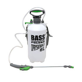 Ручний напірний обприскувач 8 л Bass Polska 8608, Обприскувач на плече, Обприскувач механічний