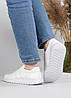 Жіночі шкіряні кросівки білі на літо (АС 21 білі), фото 10