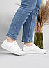 Жіночі шкіряні кросівки білі на літо (АС 21 білі), фото 8
