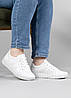 Жіночі шкіряні кросівки білі на літо (АС 21 білі), фото 9