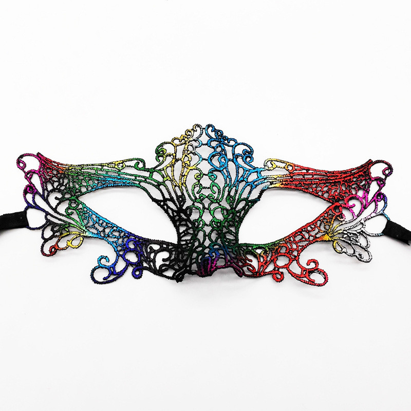 Маска на корпоратив венеціанська на зав`язках one size різнобарвний, фото 1