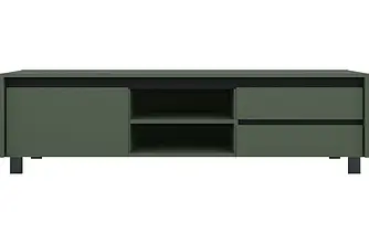 Тумба RTV Лаундж  REG 2S2K зелений димчатий /чорний ВМК Україна