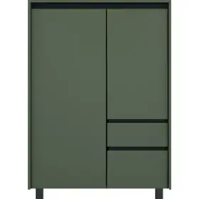 Комод  Лаундж REG 2D1S1K зелений димчатий /чорний ВМК Україна