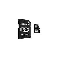 MicroSDHC 16GB Wibrand Class 10 UHS-I U1 (WICDHU1/16GB-A) + SD адаптер