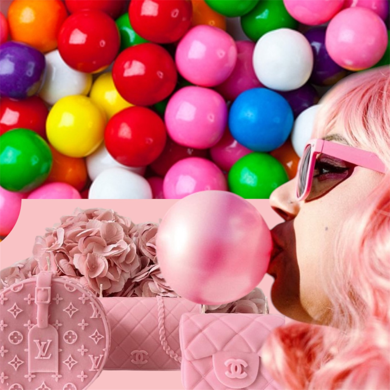 Аромаолія преміум "Солодка та м'ятна жувальна гумка", США, 10-100 г, "Bubble Gum", Flaming candle