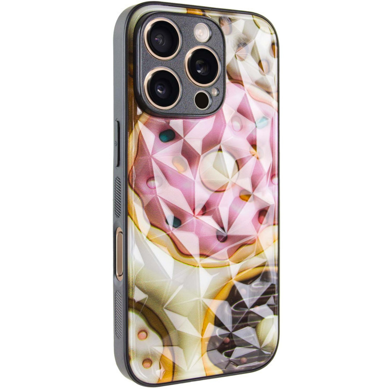 TPU+PC чохол Prisma Fluffie Full Camera для Apple iPhone 16 Pro (6.3") з креативним принтом Donut