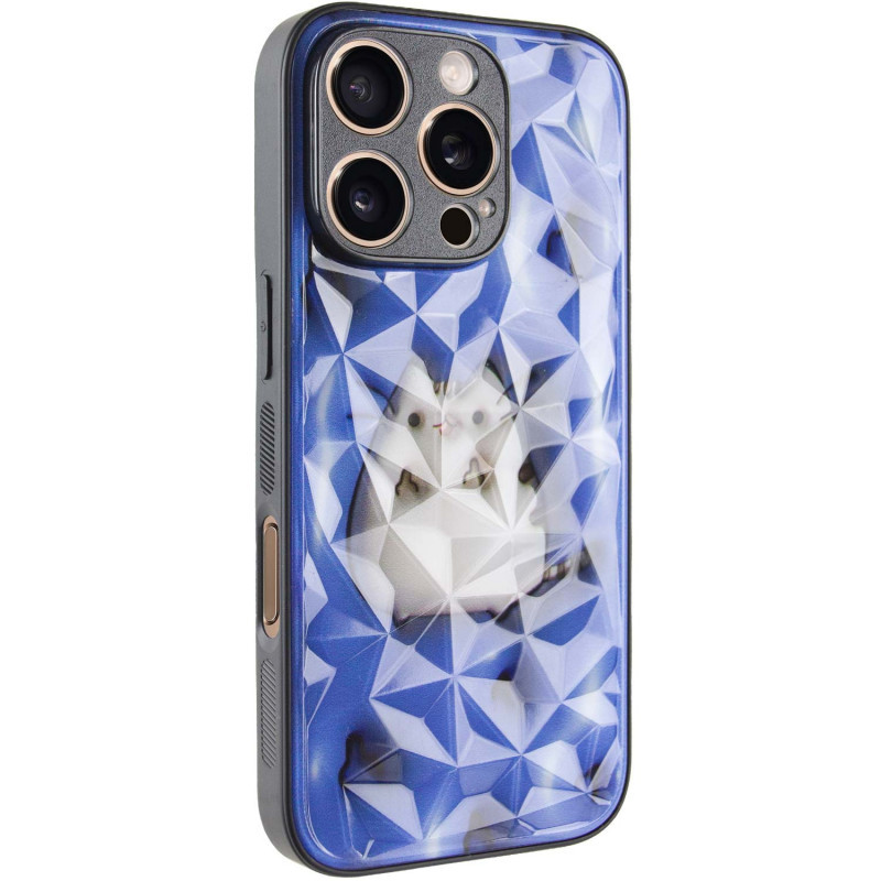 TPU+PC чохол Prisma Fluffie Full Camera для Apple iPhone 16 Pro (6.3") з креативним принтом Pusheen