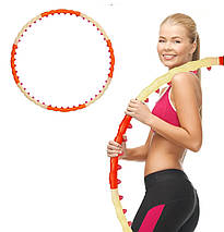 Обруч з магнітними кульками масажний обруч хулахуп Newt Magnet Massage Hoop NE-F-50 діаметр 105 см вага 1,2 кг, фото 3