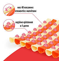Обруч з магнітними кульками масажний обруч хулахуп Newt Magnet Massage Hoop NE-F-50 діаметр 105 см вага 1,2 кг, фото 5