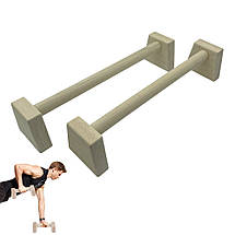 Паралетси упори для віджимань від підлоги дерев'яні Newt Wood Premium Push Up Bars 2 шт довжина 50 см, фото 4