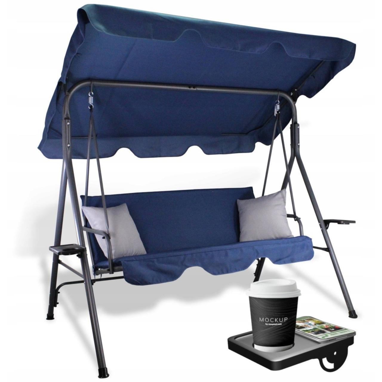 Садова гойдалка з регульованим навісом GARDEN Chomik Gdow, фото 1