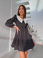 Сукня в горошок в стилі Baby Dol в розмірі 42-44, 46-48,софт+підклад