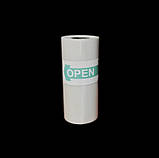 Прозорий самоклеючий папір для термопринтера 57 мм Прозора самоклеюча плівка, фото 2