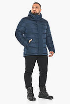 Чоловіча темно-синя куртка з коміром-стійкою модель 49768 52 (XL) 56 (3XL) 48 (M), фото 4
