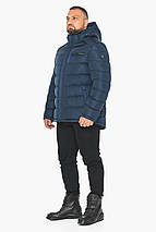 Чоловіча темно-синя куртка з коміром-стійкою модель 49768 52 (XL) 56 (3XL) 48 (M), фото 5