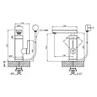 Набір 2в1 кухонної мийки на дачу Kroner Derby 5050HM Brush + проточний водонагрівач Kroner Volt 189, фото 9