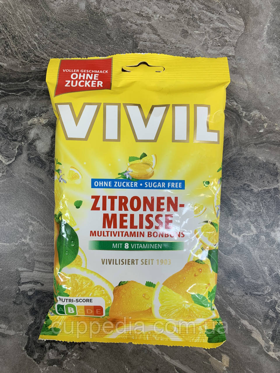 Льодяники Vivil zitronen- melisse без цукру 120 грм
