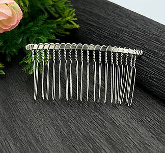 Гребінь / Заготовка / 19 зубчиків / 8*3,8см / Срібний